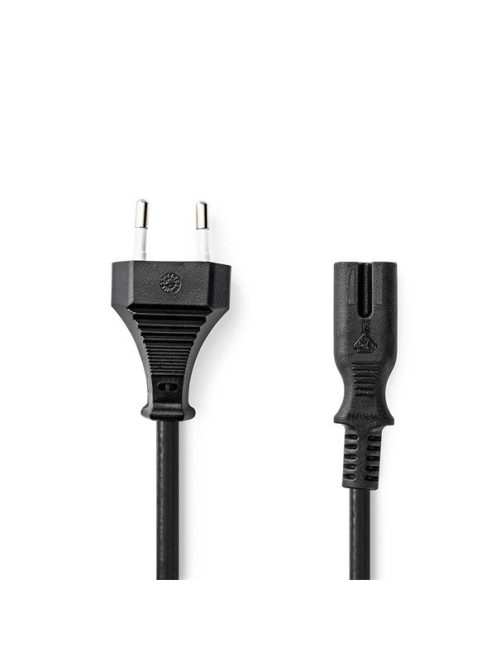 Nedis CEGL11040BK50 táp kábel IEC-320-C7, 2 x 0.75 mm, hossz 5m