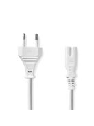 Nedis CEGL11040WT50 táp kábel IEC-320-C7, 2 x 0.75 mm, hossz 5m, fehér