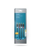 Nedis CABW24200AT50 sztereo audió kábel 2x RCA férfi,  2x RCA férfi, Aranyozott,  5 m , kerek,  Antracit