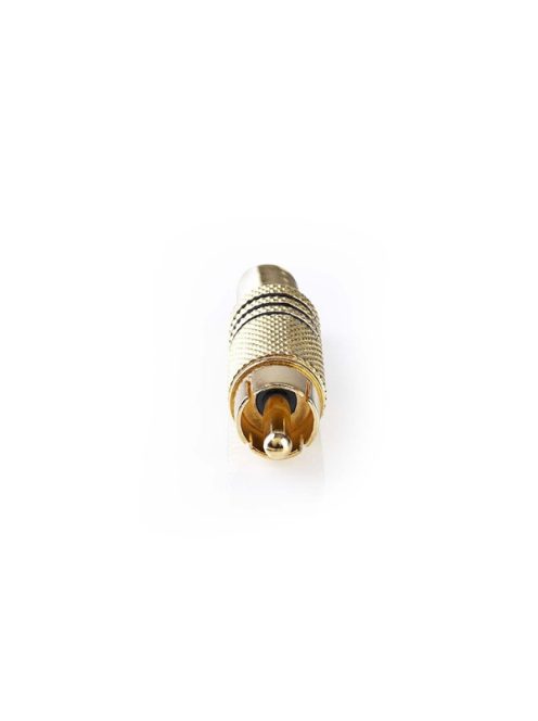 Nedis CAGP24900BK RCA csatlakozó, 10 db, Egyenes, Aranyozott,  Forrasztó, Kábel bemeneti átmérő: 7,0 mm, Fém, Fekete