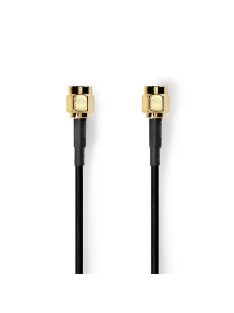   Nedis CSGL02000BK20 SMA kábel, aranyozott, 50 Ohm, árnyékolt,  2m