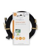 Nedis CSGL02010BK50 SMA kábel, SMA férfi,  SMA nő, Aranyozott, 50 Ohm,  árnyékolt, 3,00 m | kerek,  PVC, Fekete