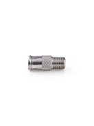 Nedis CSGP41956ME műholdas és antenna adapter, 10 db, F Férfi Gyors, F Nő,  Nikkelezett, 75 Ohm,  Egyenes, Fém, Ezüs