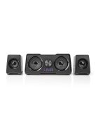 Nedis GSPR21022BK gamer hangszóró készlet, csatornák: 2.2, USB tápellátás, 3,5 mm jack, 48 W, LED, hangerőszabályozó