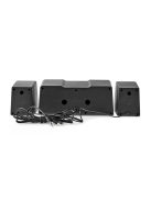 Nedis GSPR21022BK gamer hangszóró készlet, csatornák: 2.2, USB tápellátás, 3,5 mm jack, 48 W, LED, hangerőszabályozó