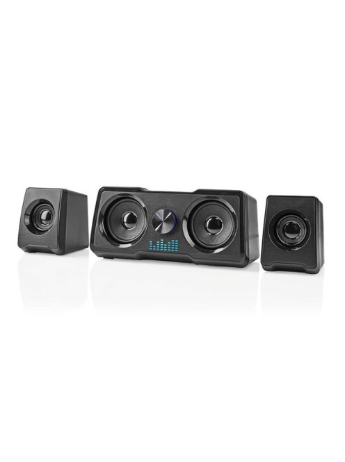 Nedis GSPR21022BK gamer hangszóró készlet, csatornák: 2.2, USB tápellátás, 3,5 mm jack, 48 W, LED, hangerőszabályozó