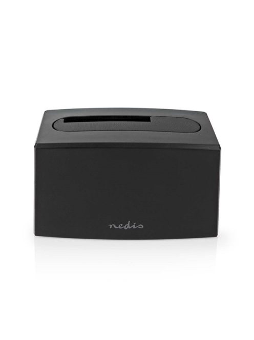 Nedis HDDUSB3210BK HDD / SSD dokkoló, USB 3.2 Gen1, USB Type-A, 2 fiókos,  2,5 / 3,5", USB 3.2 Gen1