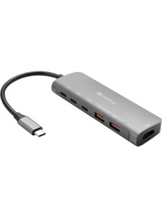 SANDBERG USB-C Dokkoló HDMI + 2xUSB-A + 2xUSB-C + PD100W