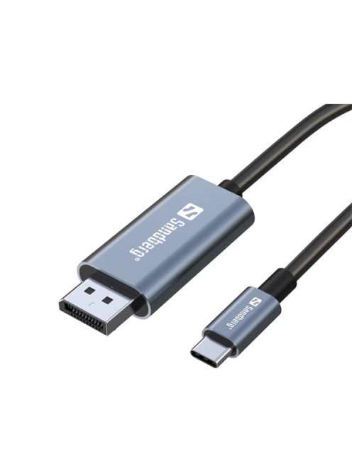 SANDBERG DisplayPort kábel, USB-C to DisplayPort Cable 2M