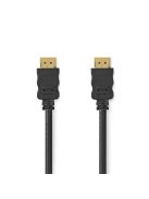 Nedis CVGL34060BK100 ultra HD HDMI kábel, HDMI dugó - dugó, 4K@60Hz, ARC, 18 Gbps, aranyozott csatlakozók, hossz 10m