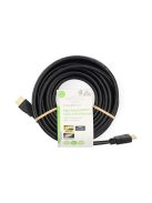 Nedis CVGL34060BK100 ultra HD HDMI kábel, HDMI dugó - dugó, 4K@60Hz, ARC, 18 Gbps, aranyozott csatlakozók, hossz 10m