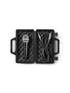 Nedis MPWD50CBK dinamikus mikrofon, levehető kábel 5m, 50 Hz - 15 kHz 600 Ohm -72 dB, kapcsoló, fekete/szürke