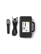 Nedis MPWD50CBK dinamikus mikrofon, levehető kábel 5m, 50 Hz - 15 kHz 600 Ohm -72 dB, kapcsoló, fekete/szürke