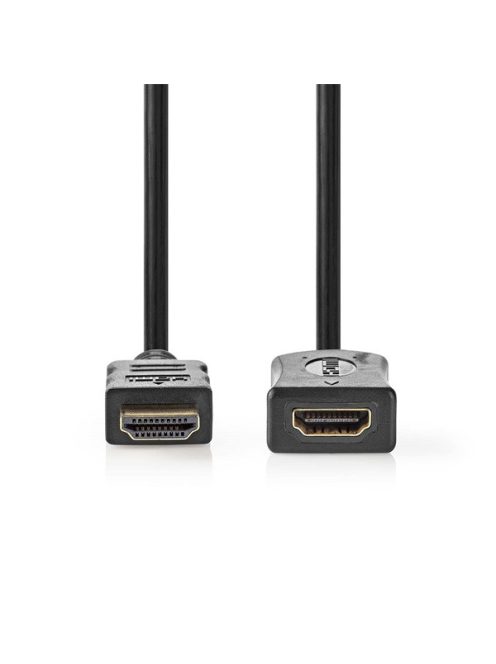 Nedis ultra HD HDMI hosszabbító (toldó) kábel CVGL34096BK20, HDMI dugó - aljzat, 4K@60Hz, ARC, 10,2 Gbps, 2 m