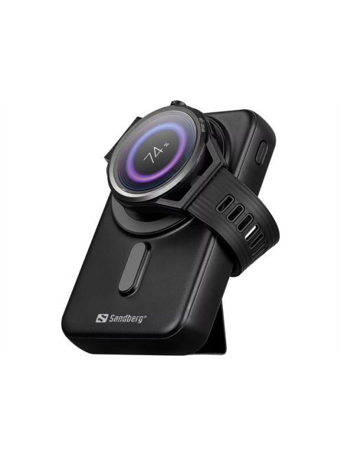 SANDBERG Hordozható akkumulátor, Mag Wireless Powerbank 10000