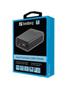 SANDBERG Hordozható akkumulátor, Travel powerbank 20000 PD65W