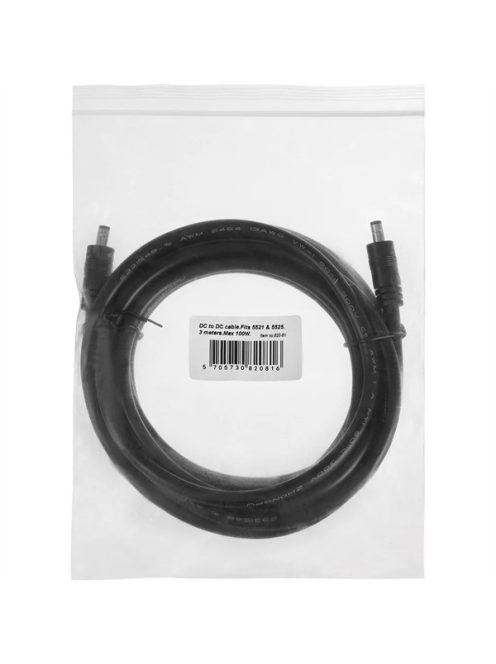 SANDBERG Tápkábel, 5521 és 5525 DC porthoz, 3 méter, 100W