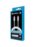 SANDBERG Töltőkábel, USB-C PD to Lighting MFI 1m