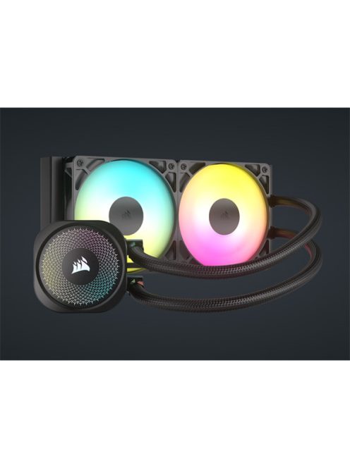 CORSAIR CPU hűtő NAUTILUS 240 RS ARGB Liquid CPU Cooler (vízhűtés), 2 Ventilátoros, LGA1851 támogatással, fekete