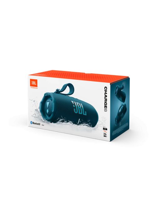 JBL CHARGE 6 BLU, BT hangszóró, Kék (Hordozható, vízálló)