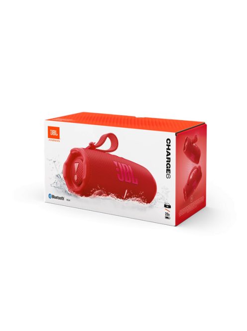 JBL CHARGE 6 RED, BT hangszóró, Piros (Hordozható, vízálló)