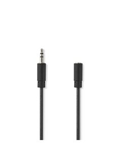   Nedis CAGB22050BK50 sztereo audio kábel, 3,5 mm jack dugó - 3,5 mm jack aljzat,  5 m