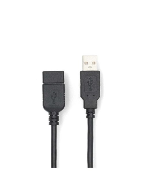 Nedis CCGL60010BK20 USB hosszabító / toldó kábel, USB2.0, hossz: 2m