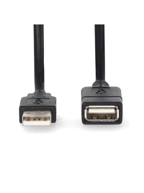 Nedis CCGL60010BK20 USB hosszabító / toldó kábel, USB2.0, hossz: 2m