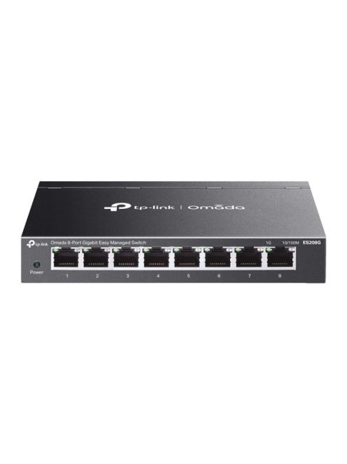 TP-LINK Switch 8x1000Mbps Fémházas Easy Smart (Omada), ES208G