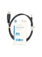 Nedis CAGL20100BK10 audio kábel 5p DIN dugó - 3,5mm szereo jack dugó, hossz 1m