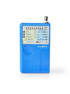   Nedis NWCTM100BU LAN kábel teszter RJ45, RJ11, BNC és USB AB