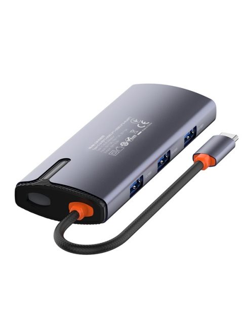 COLORWAY USB-elosztó (dokkolóállomás) CW-HUB03, USB-C 6-B-1 Type C PD 100W/USB3.0x3/USB2.0/RJ45