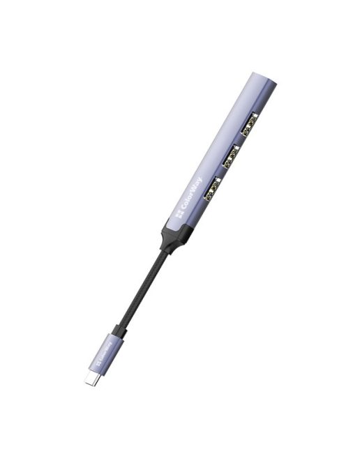 COLORWAY USB-elosztó CW-HUB04, USB-C 4-B-1 USB2.0X3/USB3.0