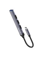 COLORWAY USB-elosztó CW-HUB04, USB-C 4-B-1 USB2.0X3/USB3.0