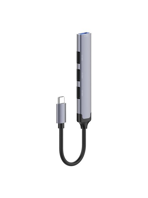 COLORWAY USB-elosztó CW-HUB04, USB-C 4-B-1 USB2.0X3/USB3.0