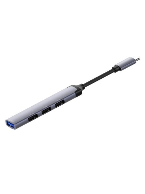 COLORWAY USB-elosztó CW-HUB04, USB-C 4-B-1 USB2.0X3/USB3.0