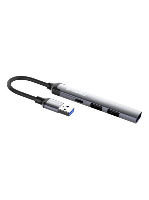 COLORWAY USB-elosztó CW-HUB05, USB-A 4-B-1 USB2.0X3/USB3.0