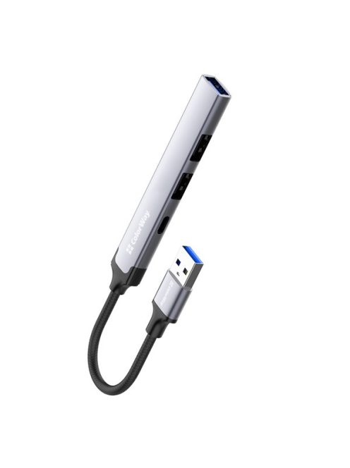 COLORWAY USB-elosztó CW-HUB05, USB-A 4-B-1 USB2.0X3/USB3.0