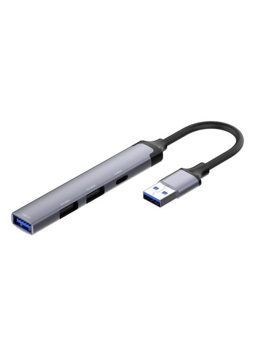 COLORWAY USB-elosztó CW-HUB05, USB-A 4-B-1 USB2.0X3/USB3.0