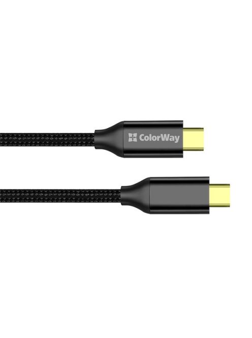 COLORWAY Kábel Type-C CW-CBPDCC062-BK, USB3.2, 20Gbps 4K PD100W, Gen2 5A 1M fekete