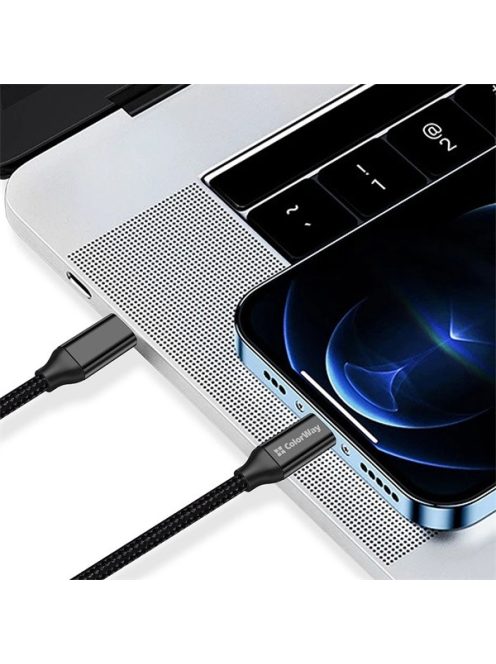 COLORWAY Kábel Type-C CW-CBPDCC062-BK, USB3.2, 20Gbps 4K PD100W, Gen2 5A 1M fekete