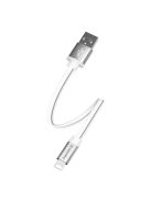 COLORWAY Kábel, USB dugasz CW-CBUM-LM25W, Lightning dugó 25 CM fehér