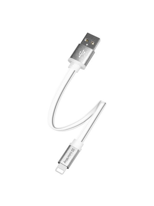 COLORWAY Kábel, USB dugasz CW-CBUM-LM25W, Lightning dugó 25 CM fehér
