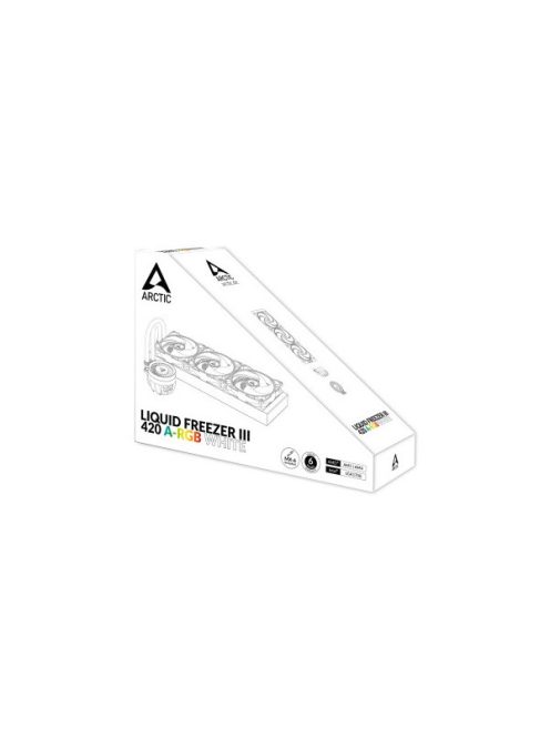ARCTIC COOLING CPU hűtő Liquid Freezer III 420 A-RGB (vízhűtés), Univerzális Fehér