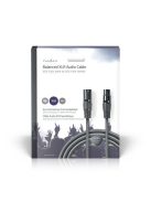 Nedis  COTG15010GY100  XLR 3 tűs dugó | XLR 3 tűs aljzat, 10m