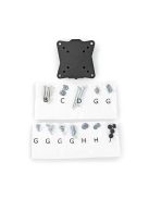 Nedis TVWM1010BK LCD TV / monitor fali tartó konzol, 13-27",  max. teherbírás 30 kg, faltáv:20mm, acél