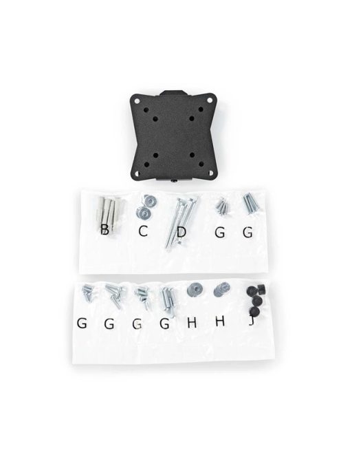 Nedis TVWM1010BK LCD TV / monitor fali tartó konzol, 13-27",  max. teherbírás 30 kg, faltáv:20mm, acél