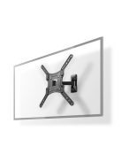 Nedis TVWM1430BK 23"-55" LCD TV / monitor fali tartókonzol, maximum 30 kg, forgatható / dönthető, 2 forgáspont