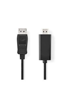   Nedis CCGL37100BK30 Displayport dugó - HDMI dugó kábel 1080p, 3m