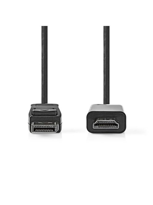 Nedis CCGL37100BK30 Display port dugó - HDMI dugó kábel 1080p, 3m